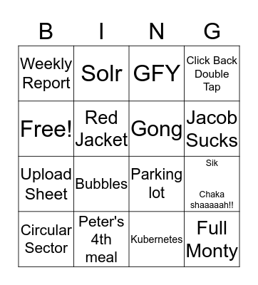 LI BINGO  Bingo Card