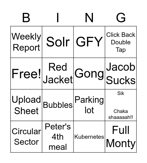 LI BINGO  Bingo Card