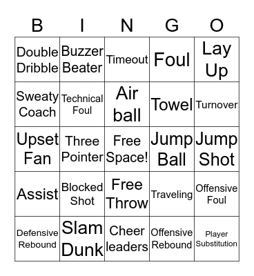DU Basketball Bingo Card