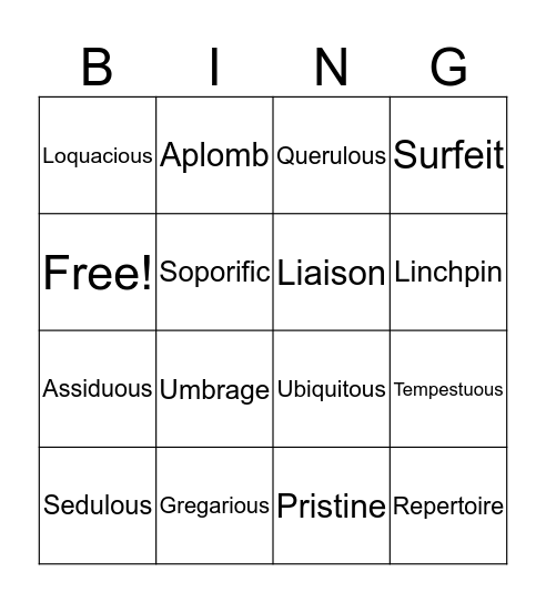 Bing bing bong bingo Card