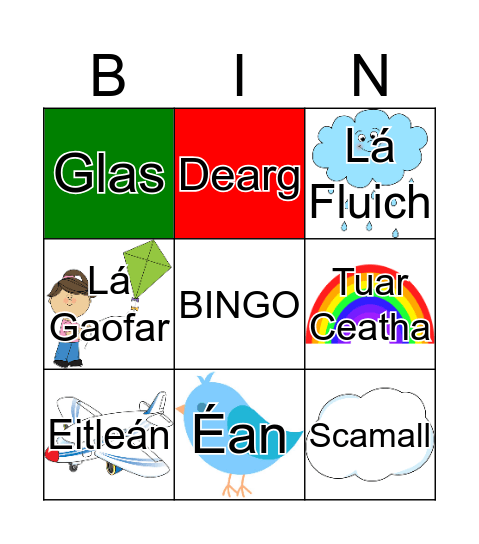 An Aimsir Bingo Card