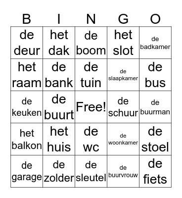 taal compleet thema 3 Bingo Card