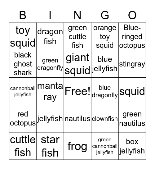 Shaobo and Shaoheng  Bingo Card