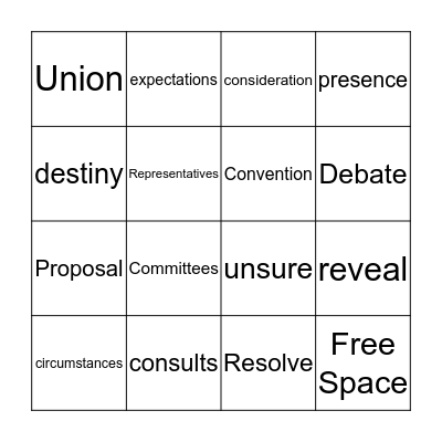 Wonders Vocabulary Weeks 1/2  Bingo Card