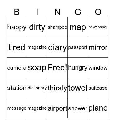 KET words 1 Bingo Card