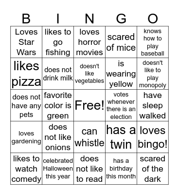 Bingo 3 Bingo Card