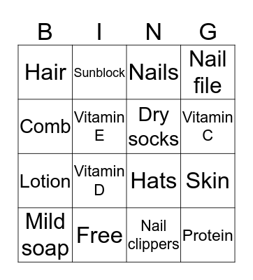 Savannah Bingo Card