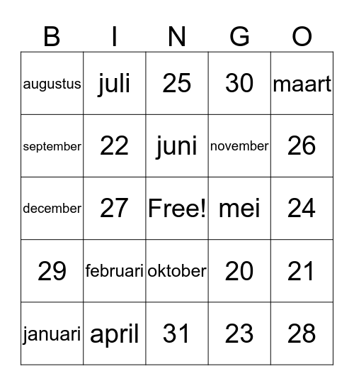 bifransgo Bingo Card