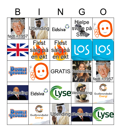 Fredags-BINGO Card