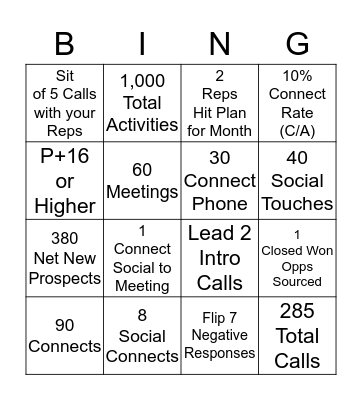 Vendor SDS BINGO! Bingo Card