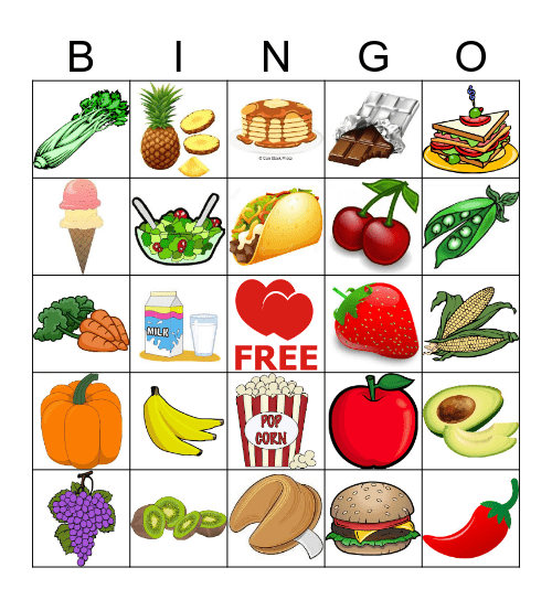 2nd Harvest Bingo Card