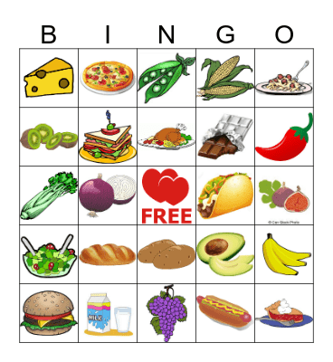 2nd Harvest Bingo Card