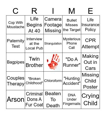 The Butler & His Apprentice Bingo Card