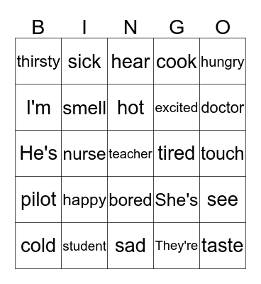 Units 1 and 2  Bingo Card