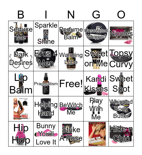 Adult Bingo Card