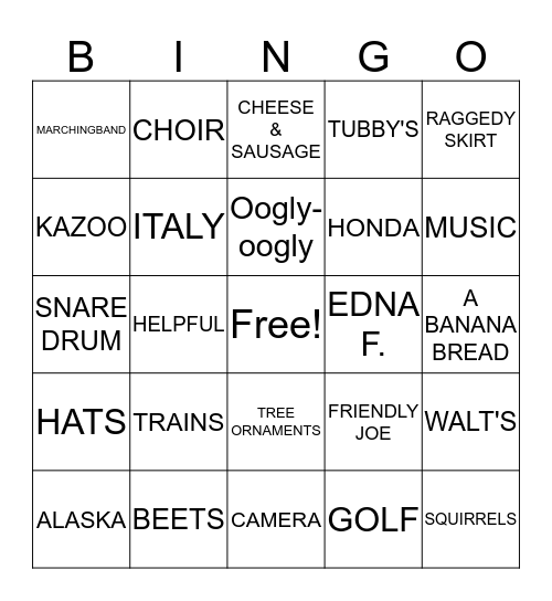 CB's 75th! Bingo Card