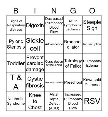 NR 328  Bingo Card