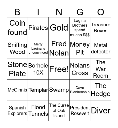 how does treasure island bingo work