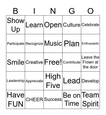 HOOPLA Bingo Card