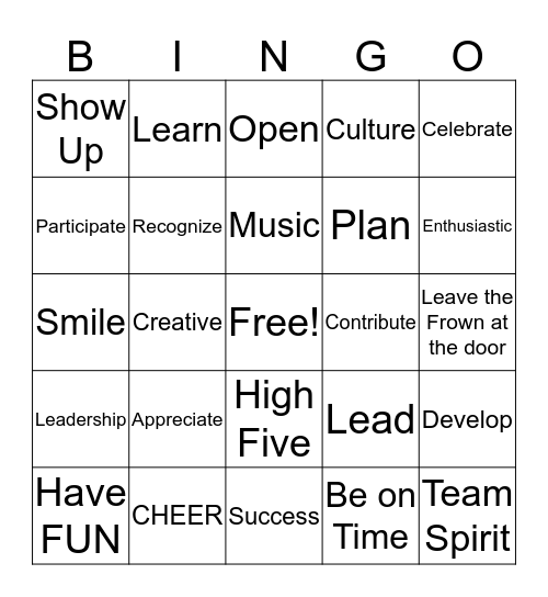 HOOPLA Bingo Card