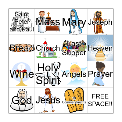 Catholic Bingo Card