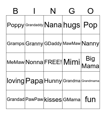 Bingo Card