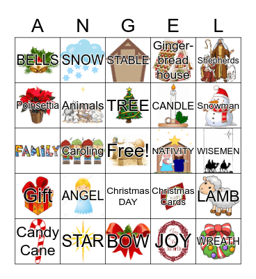 CHRISTMAS Time Bingo Card
