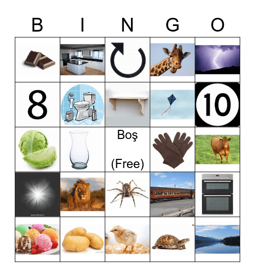 türk alfabe Bingo Card