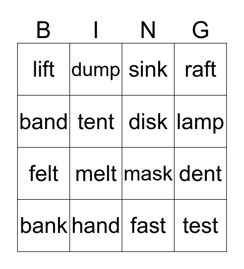 Final Blend Bingo Card
