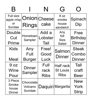 Veterans Day Bingo Card