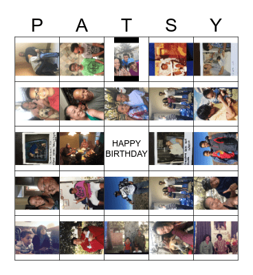 Patsy Bingo Card
