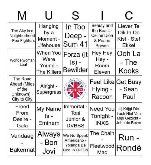 408 Bingo Card
