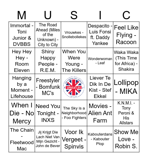 412 Bingo Card