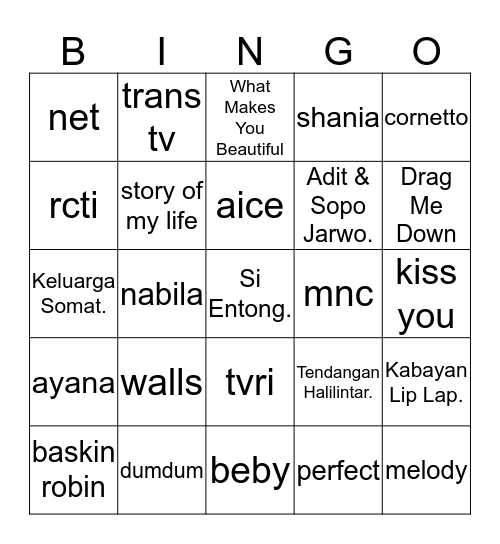 IQEEEN Bingo Card