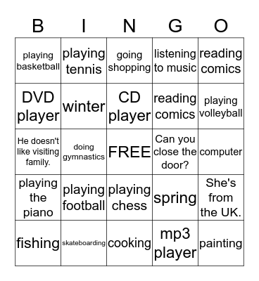 Bingo Card