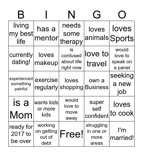 Brunch & Dreams Bingo  Bingo Card