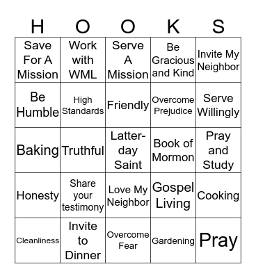 What Bait Will I Use As A Member-Missionary Bingo Card