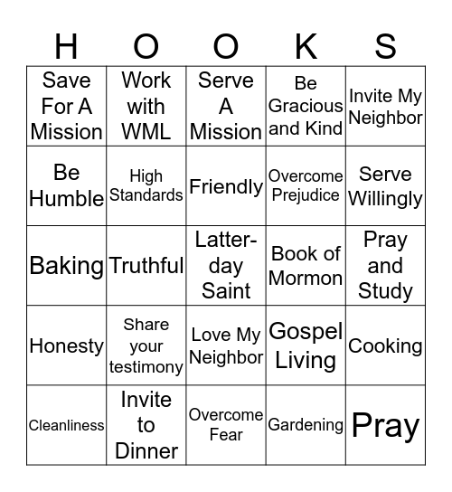 What Bait Will I Use As A Member-Missionary Bingo Card