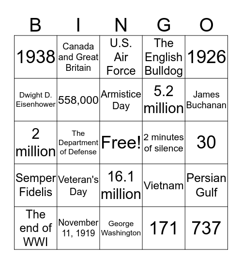 Bingo Card
