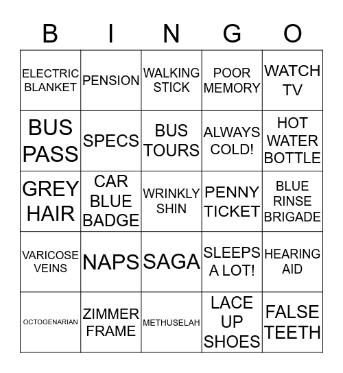 MAUREEN'S 80TH BIRTHDAY Bingo Card