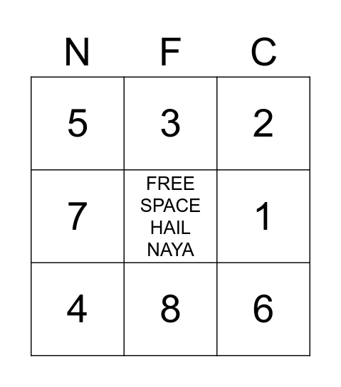 Shannon "Big Poppa" Cronan Bingo Card