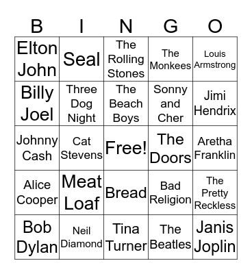 MOVIES Bingo Card