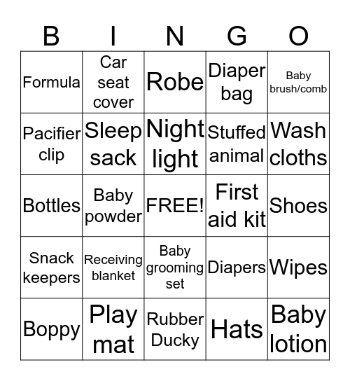 Hunter's Gifts  Bingo Card