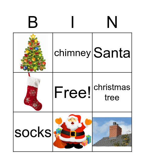 Christmas joy Bingo Card