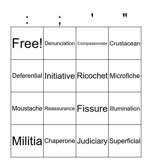 4evar al0n3 Bingo Card