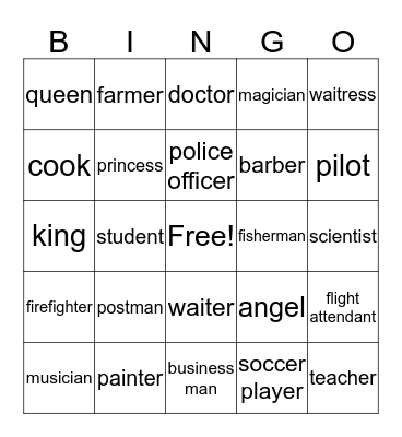 People Bingo Card