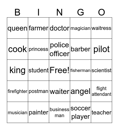 People Bingo Card