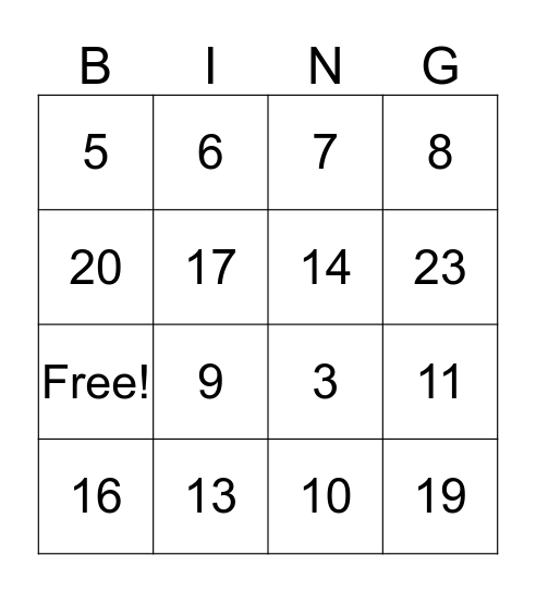 St Faustina Outreach Bingo Card