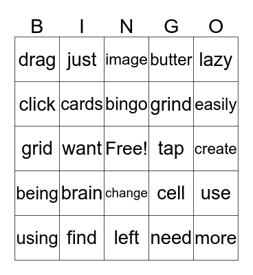 jaheim's bingo6 Bingo Card