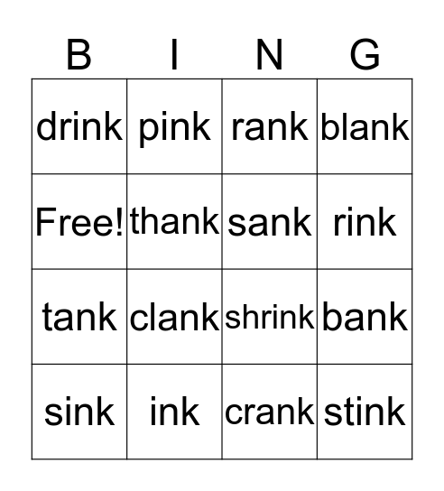 Owen's Bingo Game Bingo Card